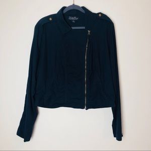 Lucky Brand Navy Chambray Jacket